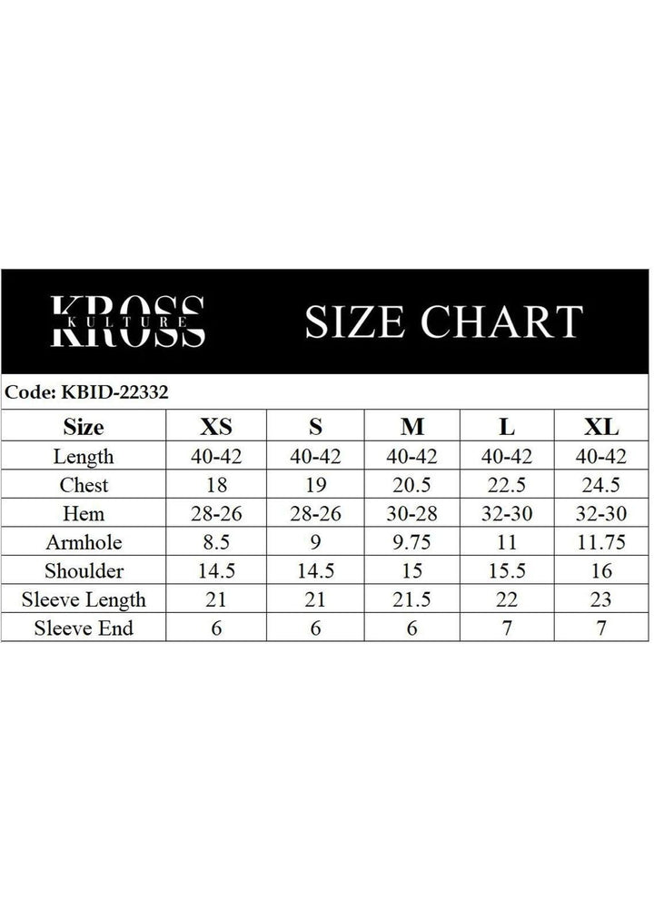 Kross Kulture Pret  Cambric Shirt KBID-22332 Green