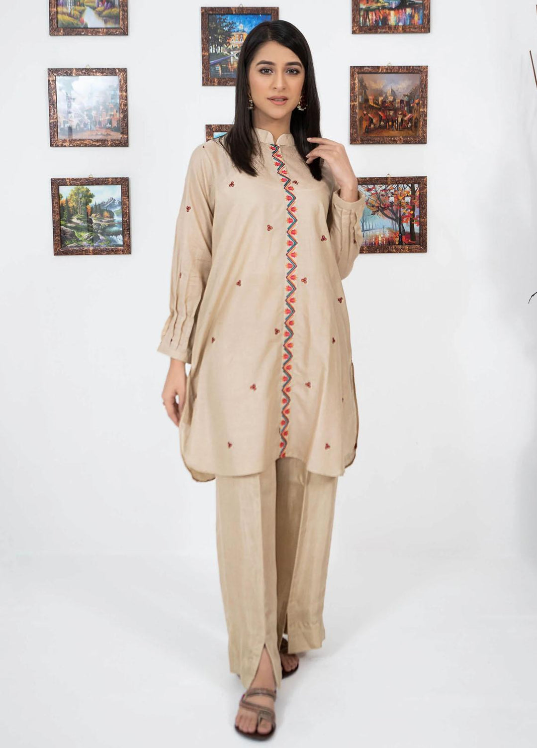 Kross Kulture Pret  Cotton Shirt KGF-269 Beige