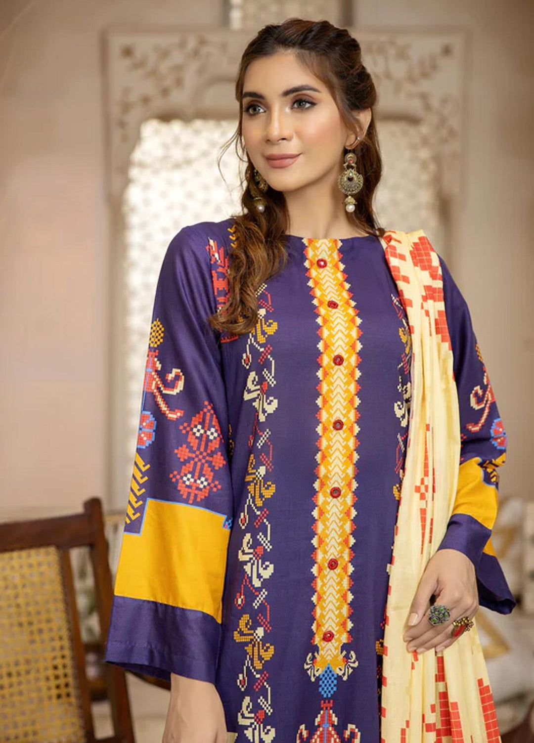 Kross Kulture Pret  Lawn 3 Piece Suit KP3-10