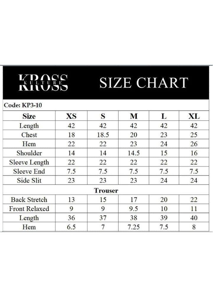 Kross Kulture Pret  Lawn 3 Piece Suit KP3-10