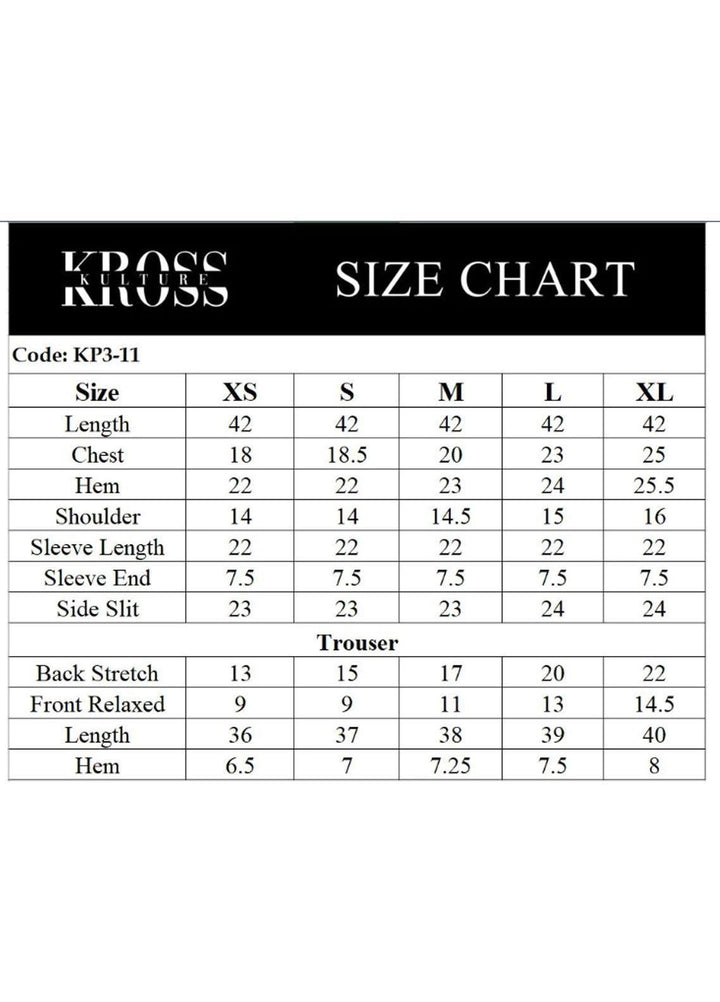 Kross Kulture Pret  Lawn 3 Piece Suit KP3-11