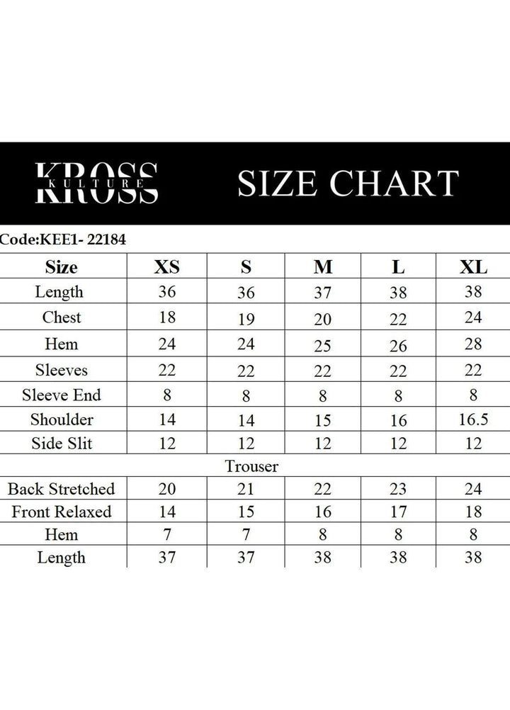 Kross Kulture Pret  Cotton 3 Piece KLX-22184