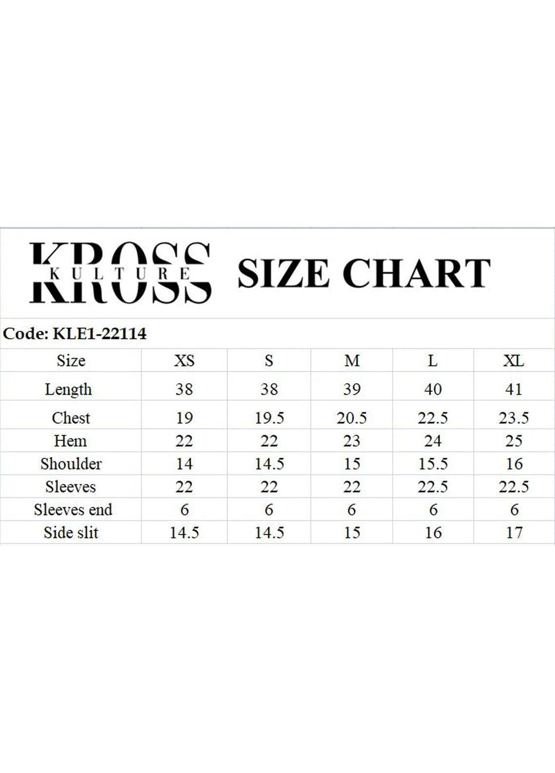 Kross Kulture Pret  Organza Shirt KLX-22114