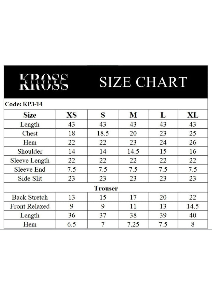 Kross Kulture Pret  Lawn 3 Piece Suit KP3-14