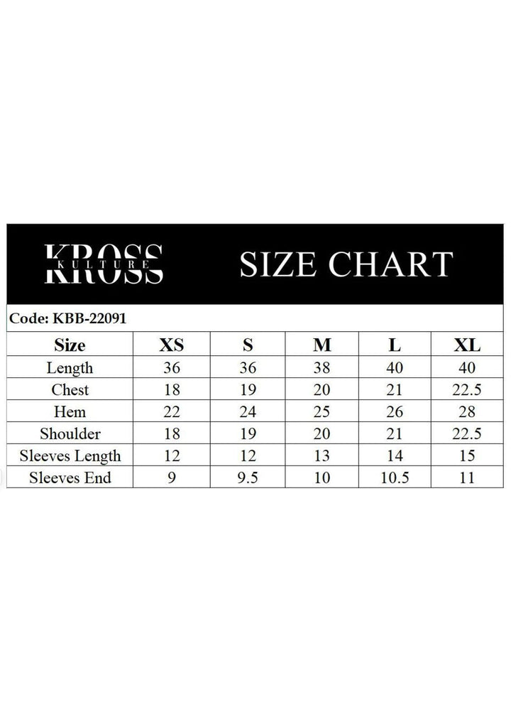 Kross Kulture Pret  Lawn Shirt KBB-22091 Black