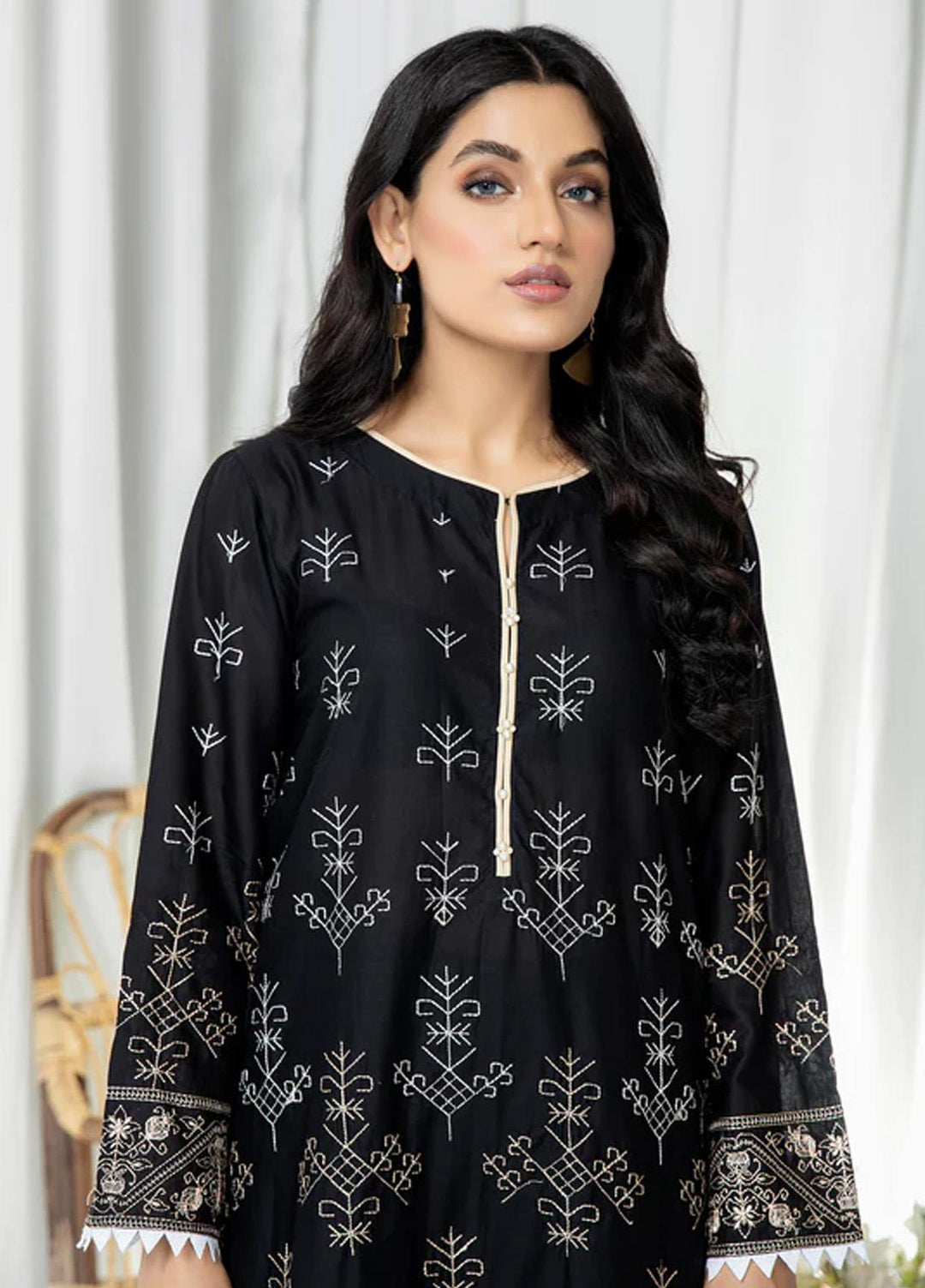 Kross Kulture Pret  Lawn Shirt KEB-22101 Black