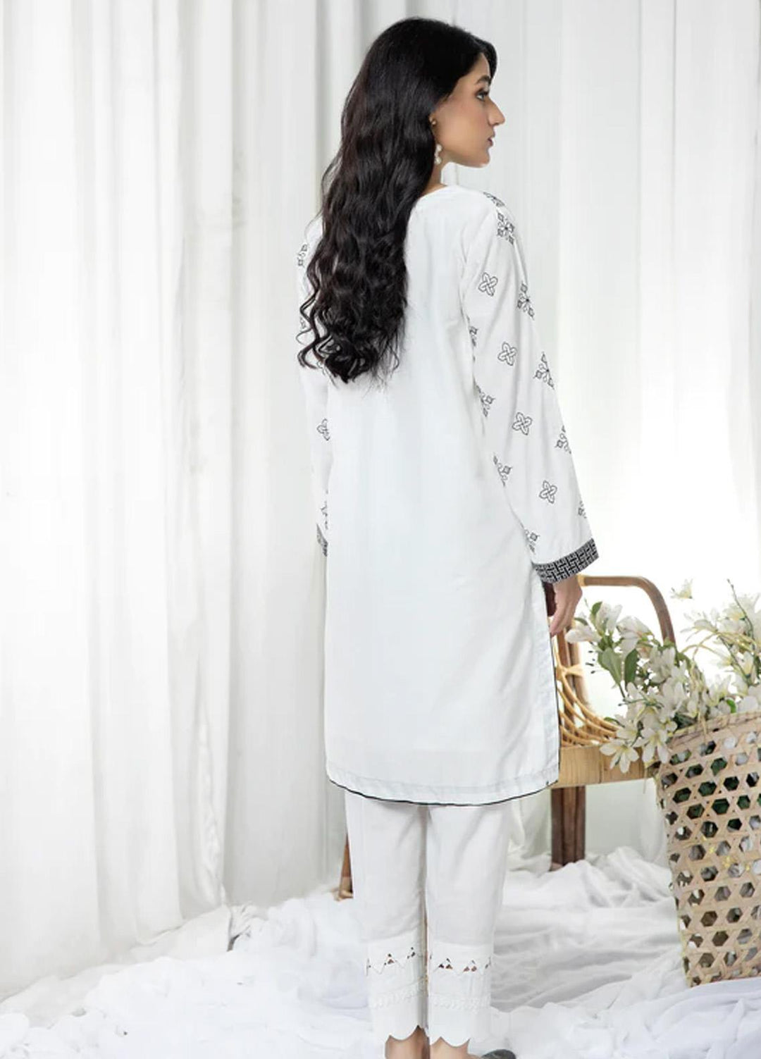 Kross Kulture Pret  Lawn Shirt KEB-22102 White