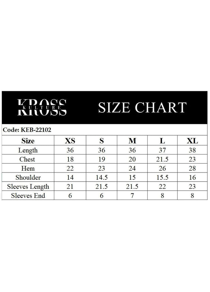 Kross Kulture Pret  Lawn Shirt KEB-22102 White