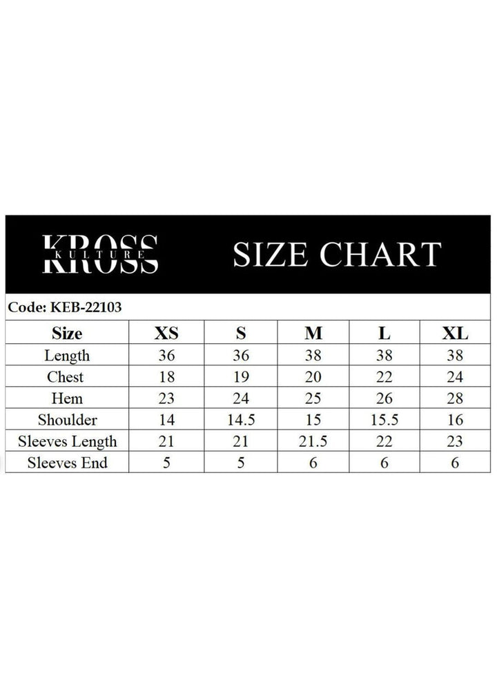 Kross Kulture Pret  Lawn Shirt KEB-22103 Black