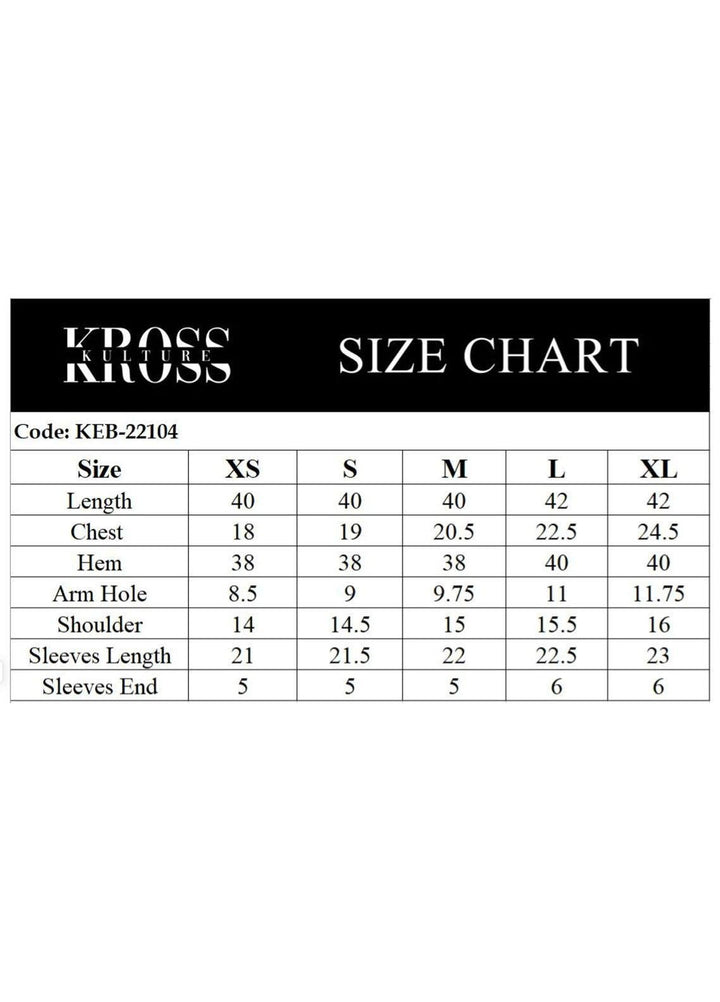 Kross Kulture Pret  Lawn Shirt KEB-22104 Black