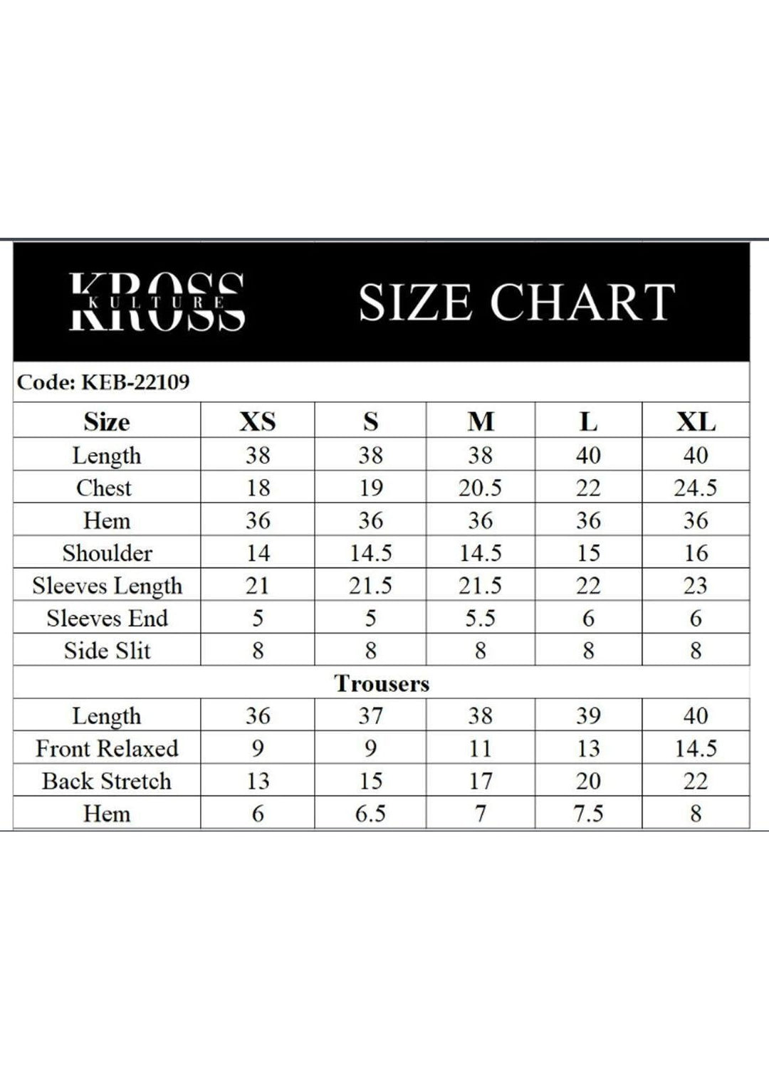 Kross Kulture Pret  Lawn 2 Piece Suit KEB-22109 Black