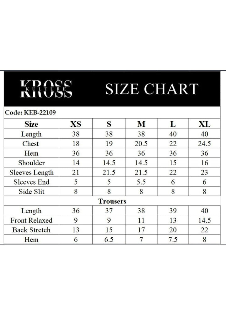 Kross Kulture Pret  Lawn 2 Piece Suit KEB-22109 Black