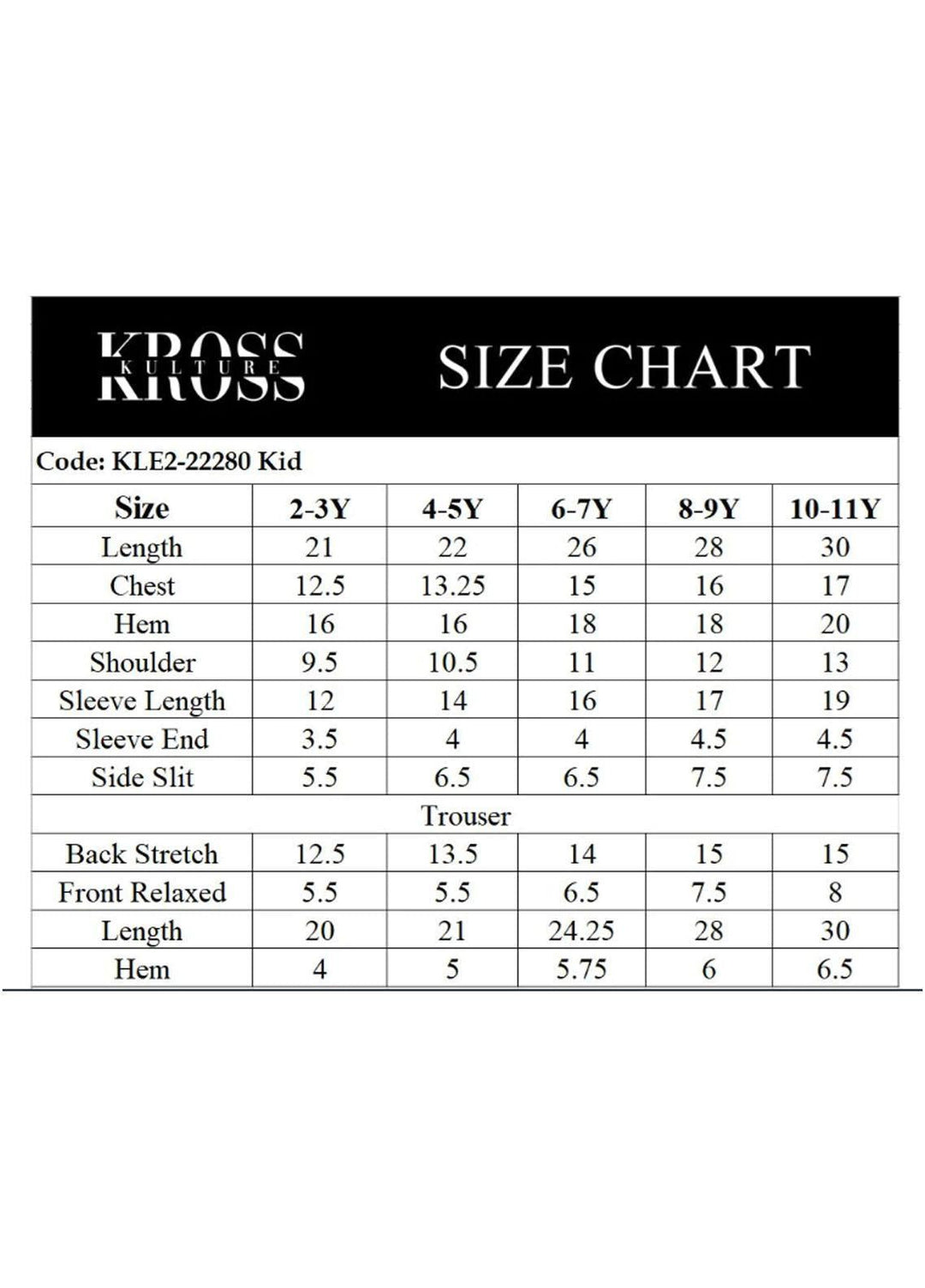 Kross Kulture Pret  Cotton Net Kurti KLE2-RV-22280 Kids Rust