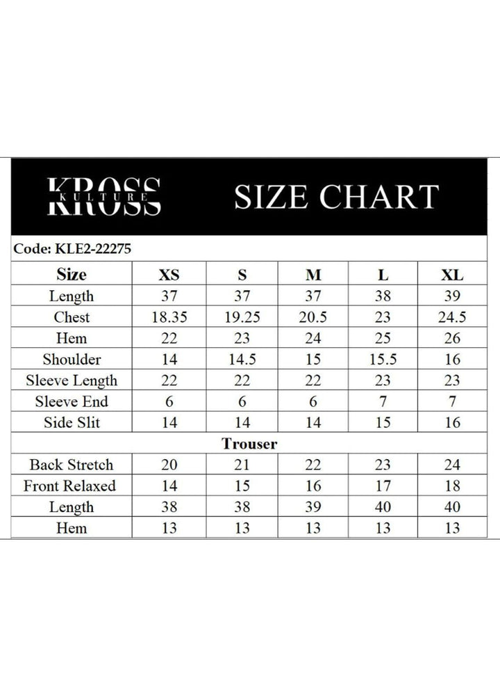 Kross Kulture Pret  Cotton Net 2 Piece Suit KLE2-22275-MOM Maroon