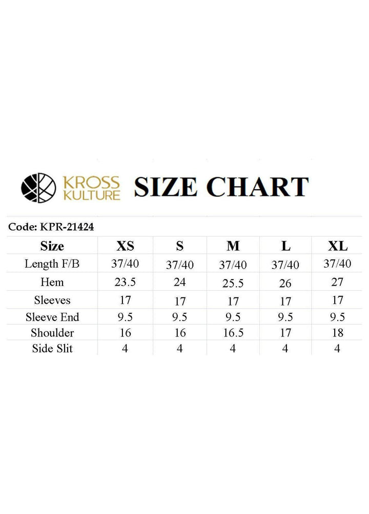 Kross Kulture Casual Pret  Khaddar Shirt KPR-21424 Fawn