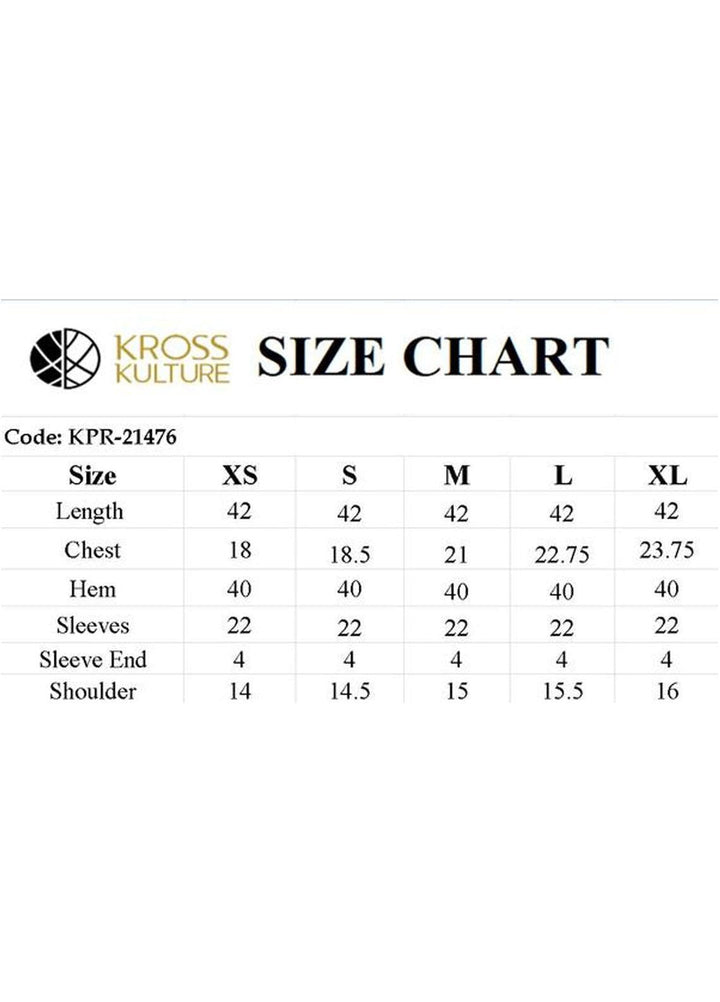 Kross Kulture Casual Pret  Khaddar Shirt KPR-21476 Pink