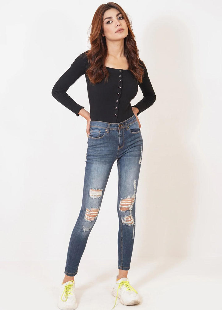 Kross Kulture Casual  Denim Jeans KWA-22-021 Dark Blue