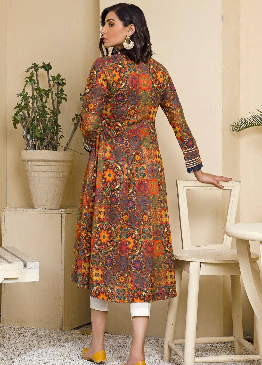 Kross Kulture Printed Lawn Stitched Kurties KPR-21192 Multi
