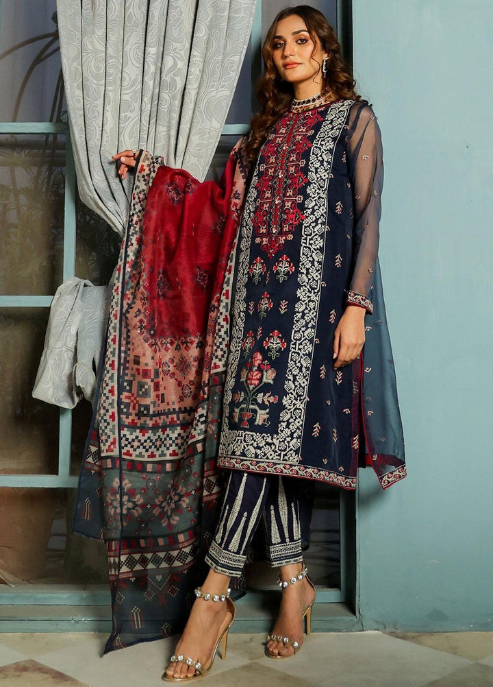 Kross Kulture Luxury Pret  Organza 2 Piece Suit KLX-21533