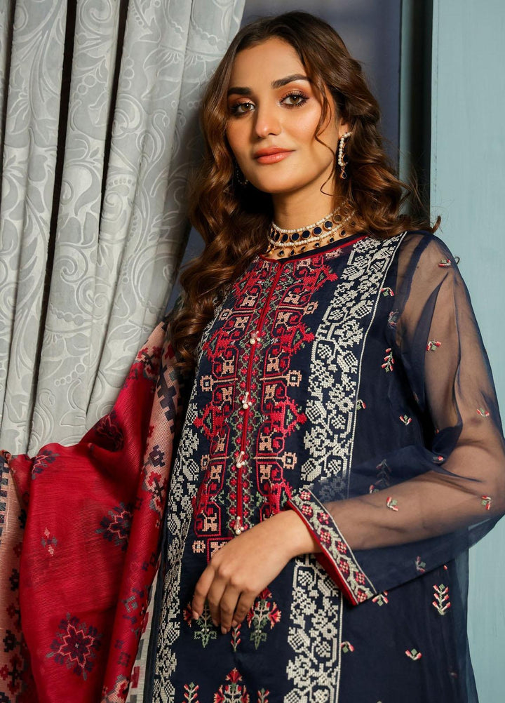 Kross Kulture Luxury Pret  Organza 2 Piece Suit KLX-21533