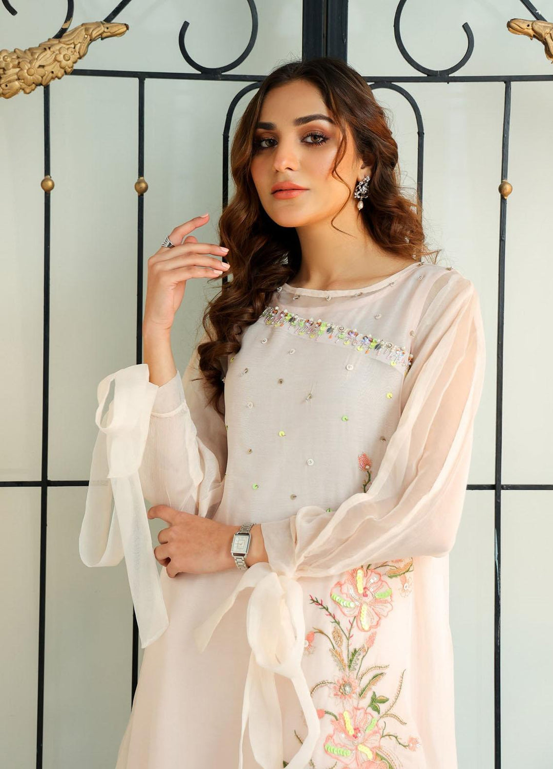 Kross Kulture Luxury Pret  Chiffon Shirt KX-21528