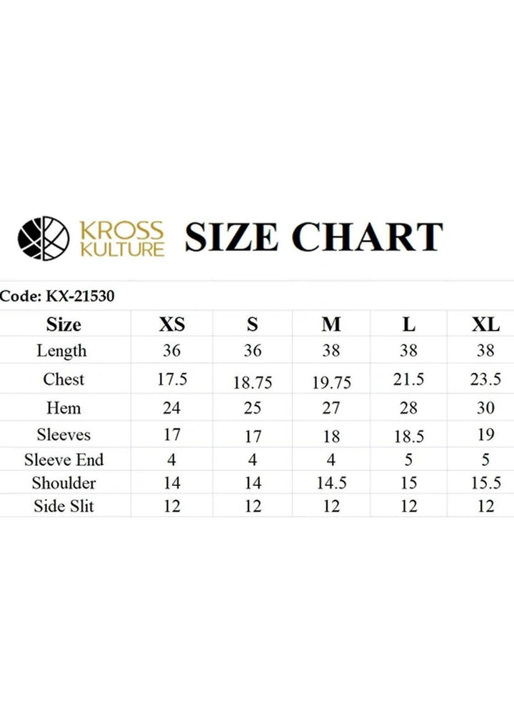 Kross Kulture Pret  Organza Shirt KX-21530