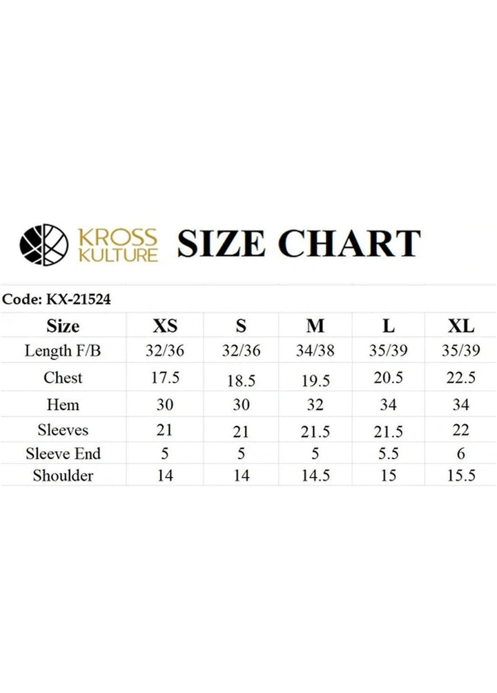 Kross Kulture Pret  Organza Shirt KX-21524