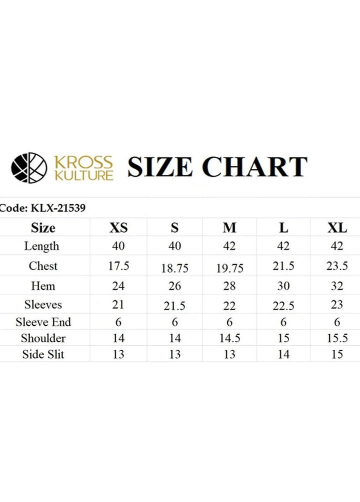 Kross Kulture Pret  Organza 2 Piece Suit KLX-21539