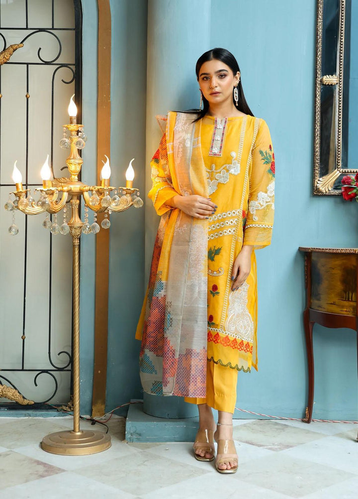 Kross Kulture Luxury Pret  Organza 2 Piece Suit KLX-21536