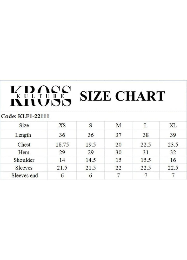 Kross Kulture Organza Embroidered White Shirt for Women - KX-22111