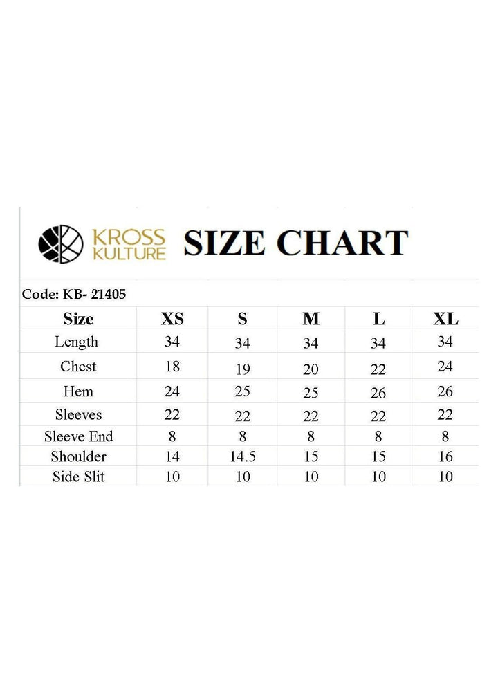 Kross Kulture Luxury Pret  Khaddar Shirt KB-21405