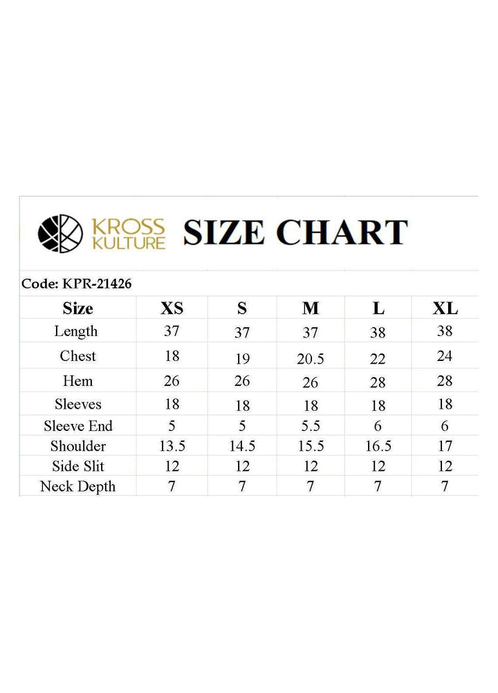 Kross Kulture Luxury Pret  Khaddar Shirt KPR-21426