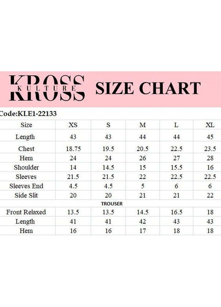 Kross Kulture Pret  Jacquard 3 Piece KLX-22133 (Mom)