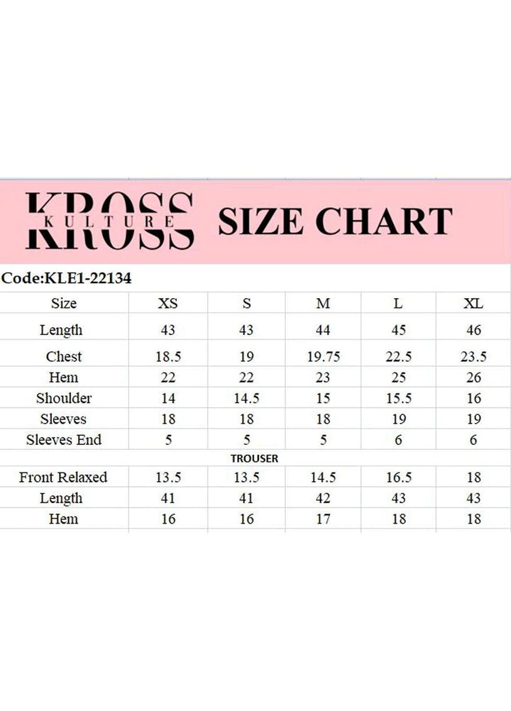 Kross Kulture Pret  Lawn 3 Piece KLX-22134 (Mom)