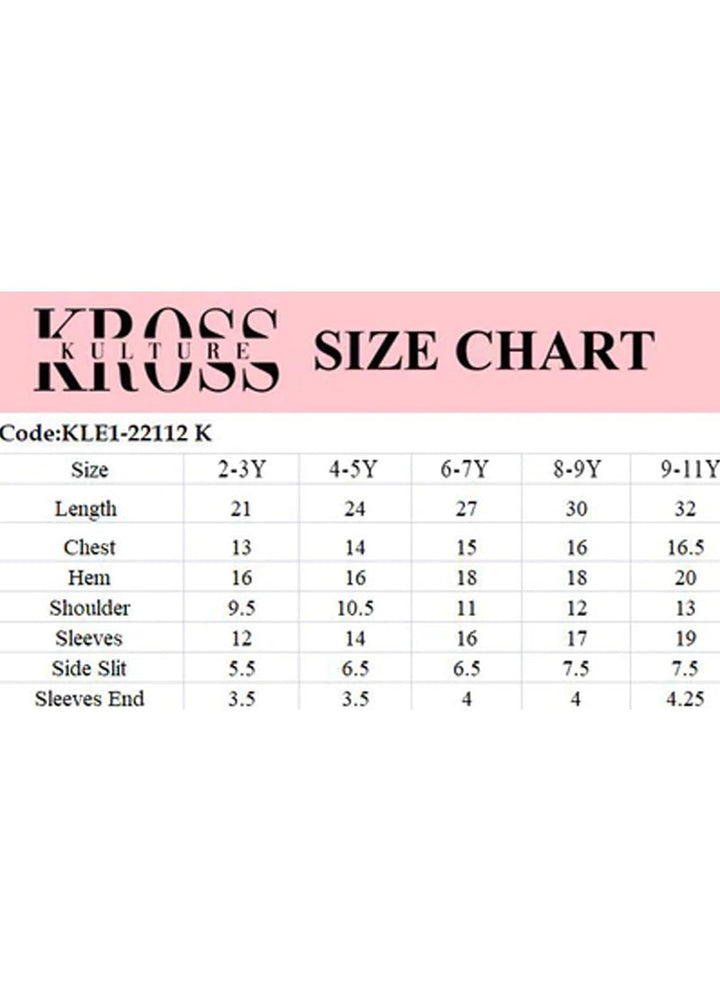 Kross Kulture Viscose  Shirt for Girls -  KLX-22112 (Kid)