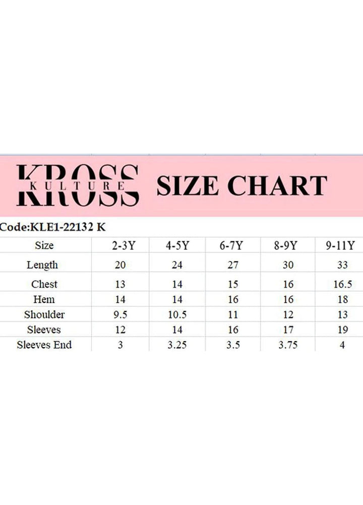 Kross Kulture Jacquard  Girls 3 Piece -  KLX-22132 (Kid)