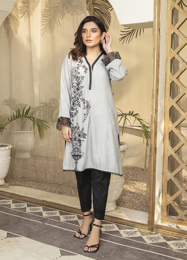 Kross Kulture Luxury Pret  Karandi Shirt KE-21438