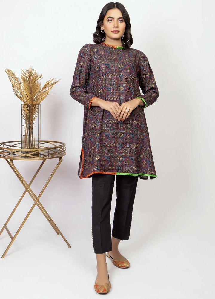 Kross Kulture Casual Pret  Khaddar Shirt KPR-21425 Purple