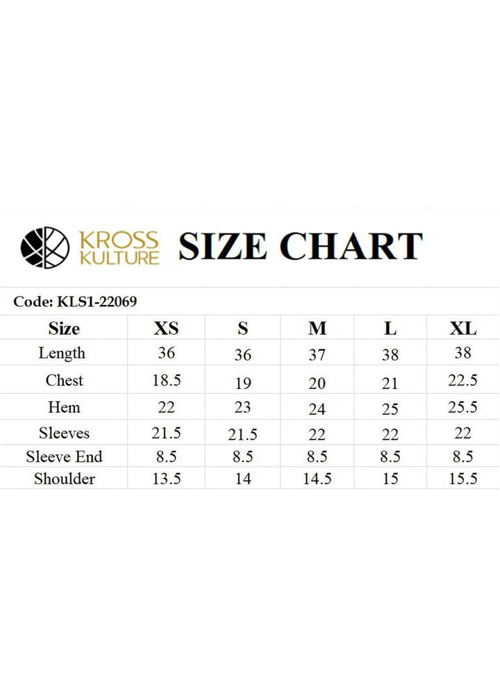 Kross Kulture Pret  Organza Shirt KLS1-22069