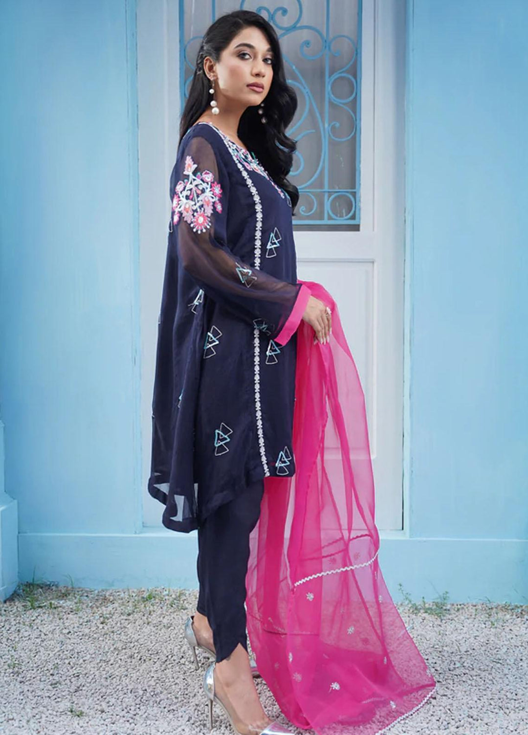 Kross Kulture Pret  Chiffon 3 Piece KLX-22081