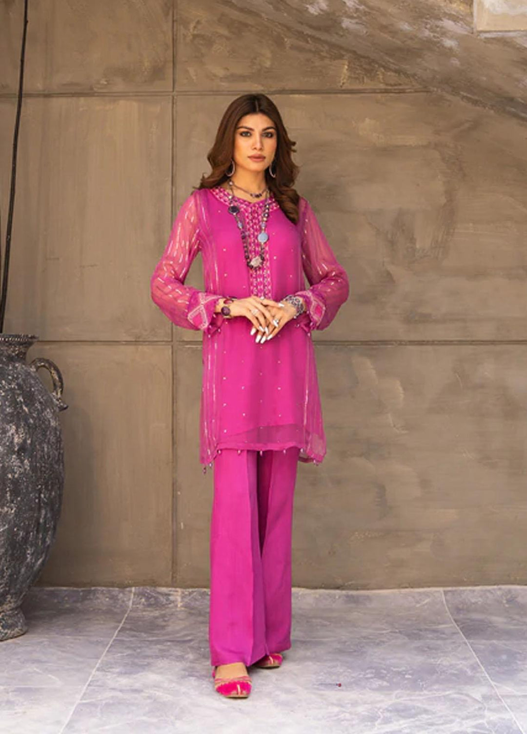 Kross Kulture Pret  Chiffon 2 Piece KLX-22077