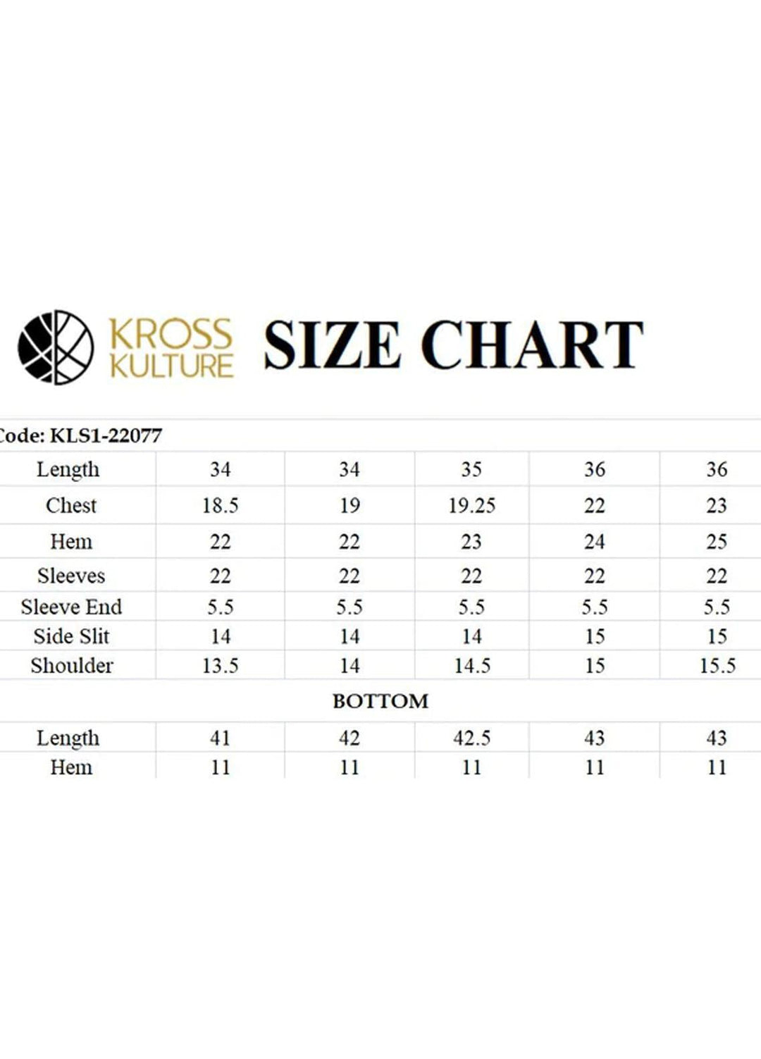 Kross Kulture Pret  Chiffon 2 Piece KLX-22077