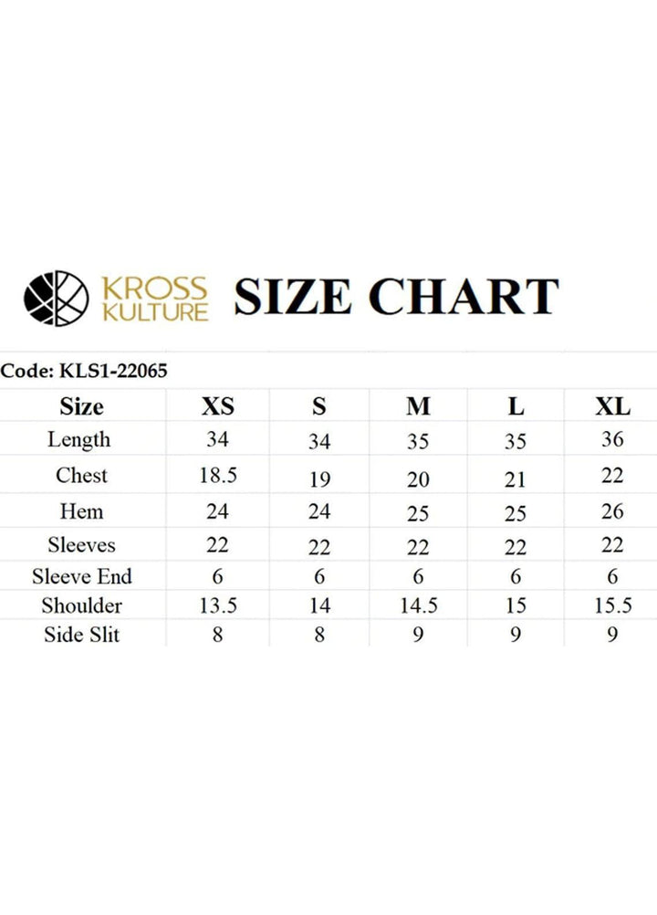 Kross Kulture Pret  Silk Kurti KLX-22065