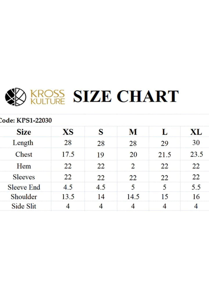 Kross Kulture Pret  Lawn Top KPR-22030