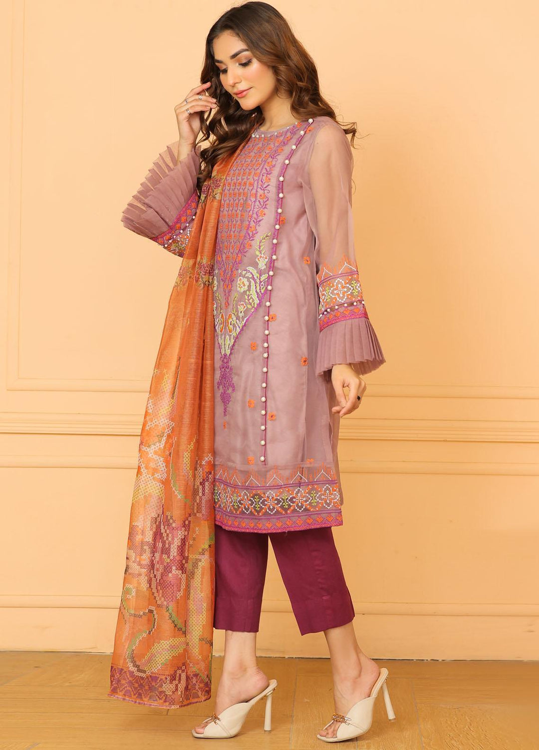 Kross Kulture Pret  Organza 2 Piece Suit KLX-21537