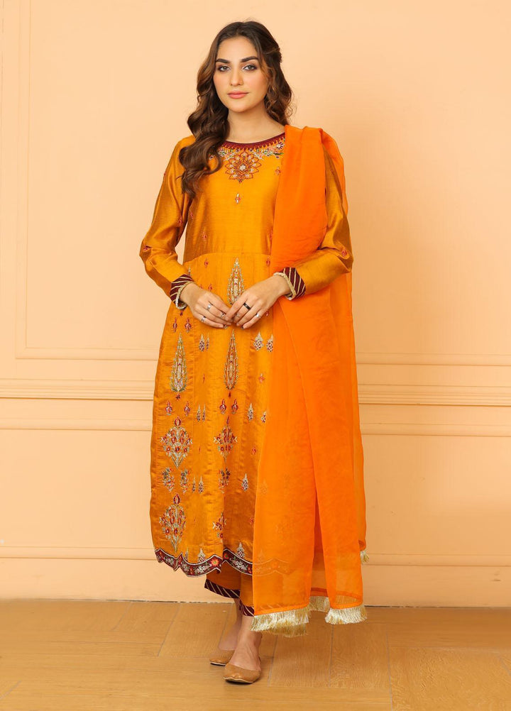 Kross Kulture Pret  Cotton Net 3 Piece Suit KLX-21547