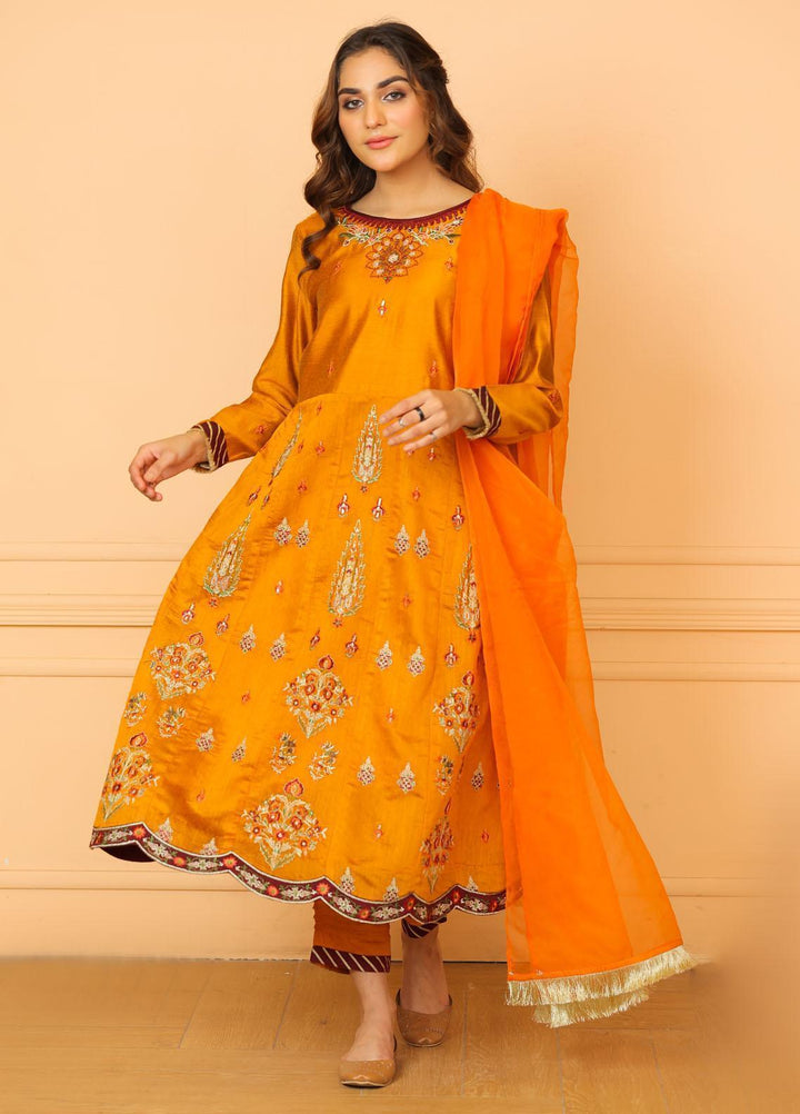 Kross Kulture Pret  Cotton Net 3 Piece Suit KLX-21547