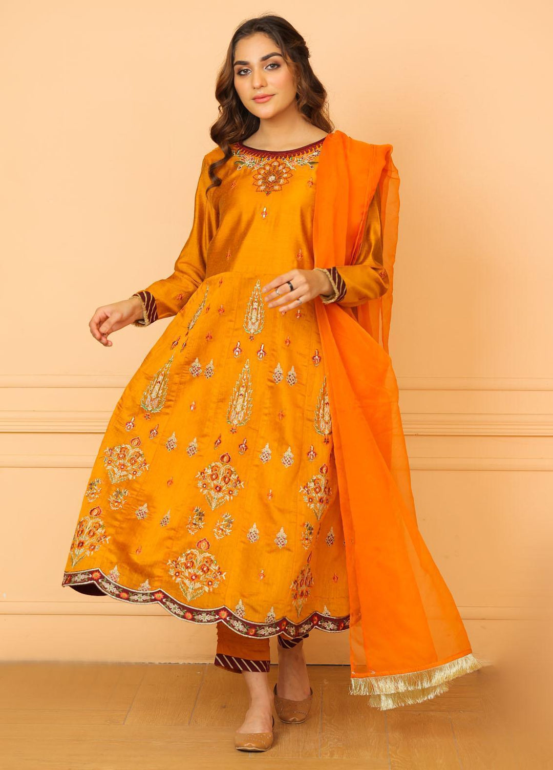 Kross Kulture Pret  Cotton Net 3 Piece Suit KLX-21547