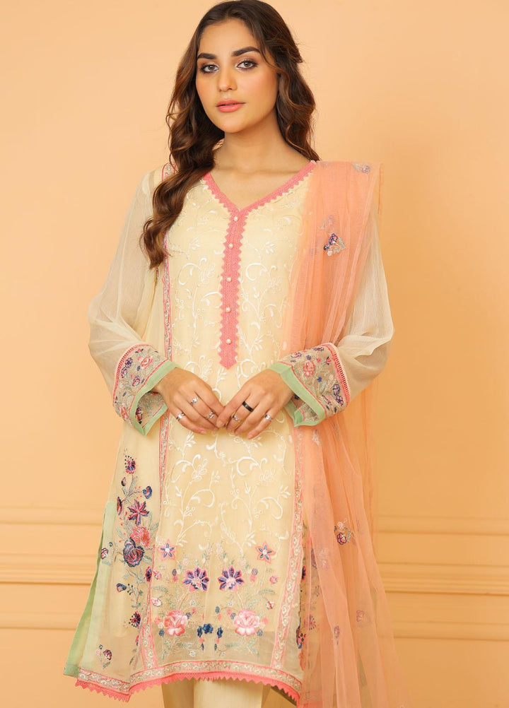 Kross Kulture Pret  Chiffon 3 Piece Suit KLX-21541