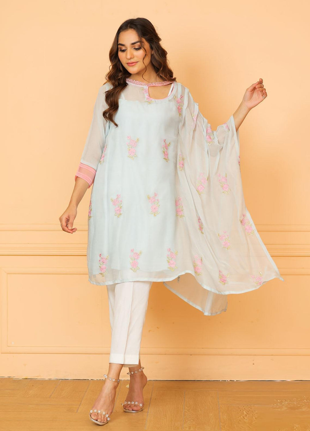 Kross Kulture Pret  Chiffon Shirt KX-21527